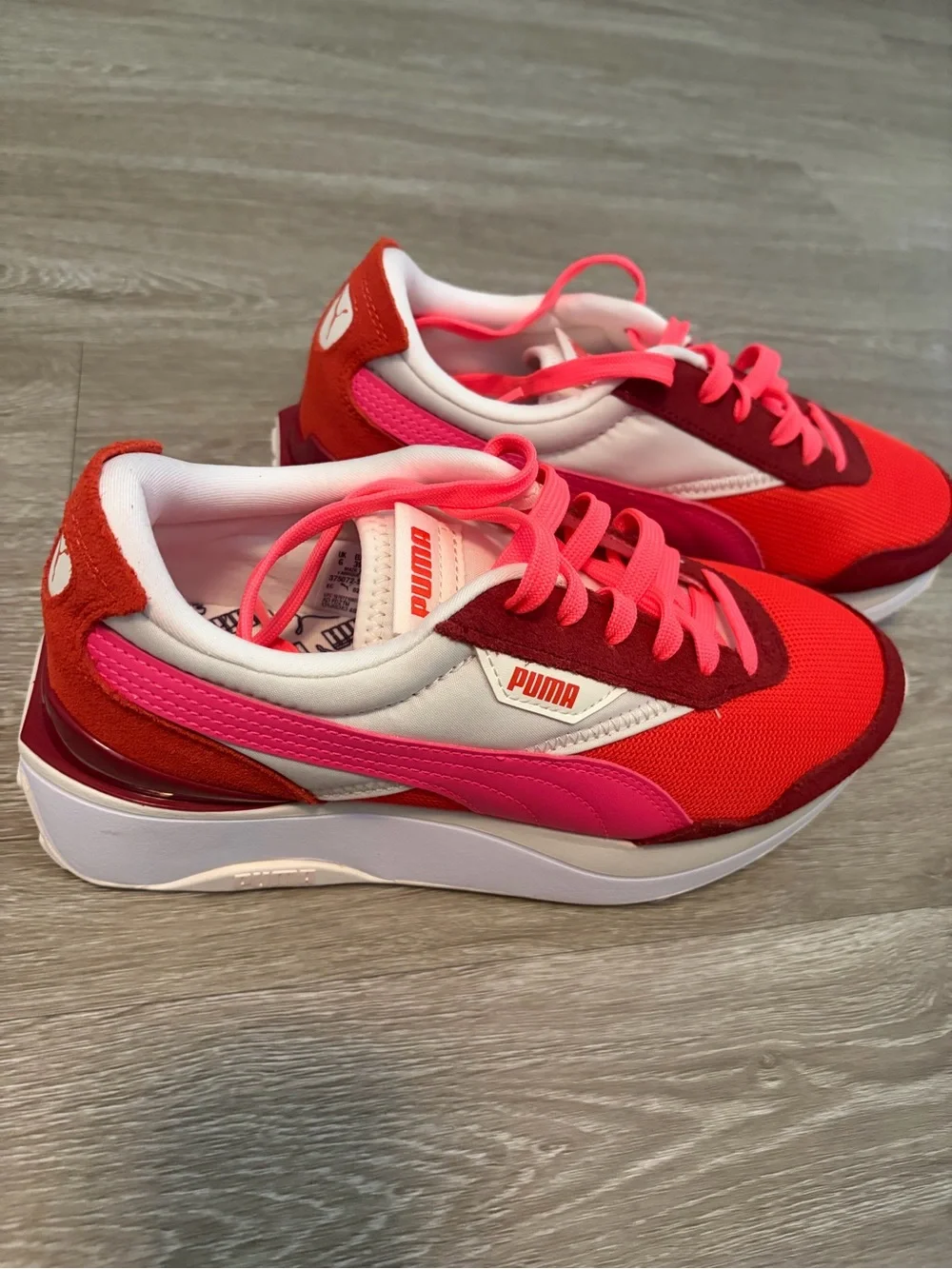 Puma Women’s Red & Pink Cruise Rider Platform Sneakers